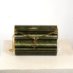 YSL Plexiglass Monogram Vicky Minaudiere Green Multicolor Bag (2022)