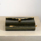 YSL Plexiglass Monogram Vicky Minaudiere Green Multicolor Bag (2022)