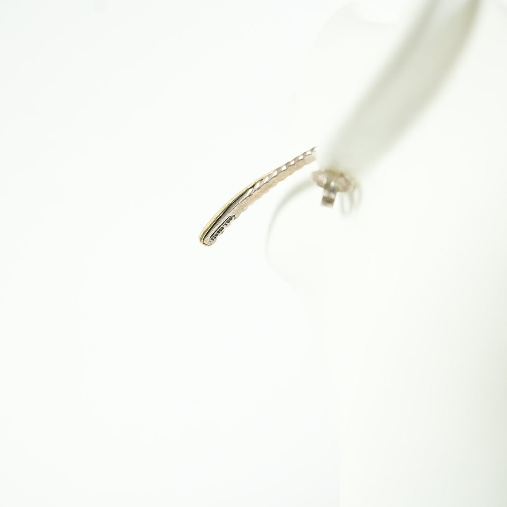 David Yurman crossover earring in Sterling Silver with 18k yellow gold
