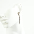 David Yurman diamond + chain tassel earrings in Sterling Silver 18K yellow gold