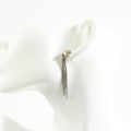 David Yurman diamond + chain tassel earrings in Sterling Silver 18K yellow gold