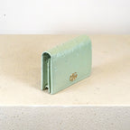 Gucci Bi-fold Marmont Mint Ostrich Leather