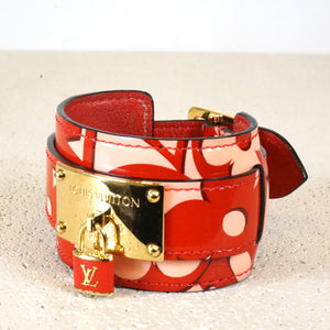 Louis Vuitton Red Monogram Vernis Sweet Monogram Infinit Bracelet