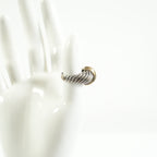 David Yurman cable dome ring in sterling silver w/14K yellow gold center cable
