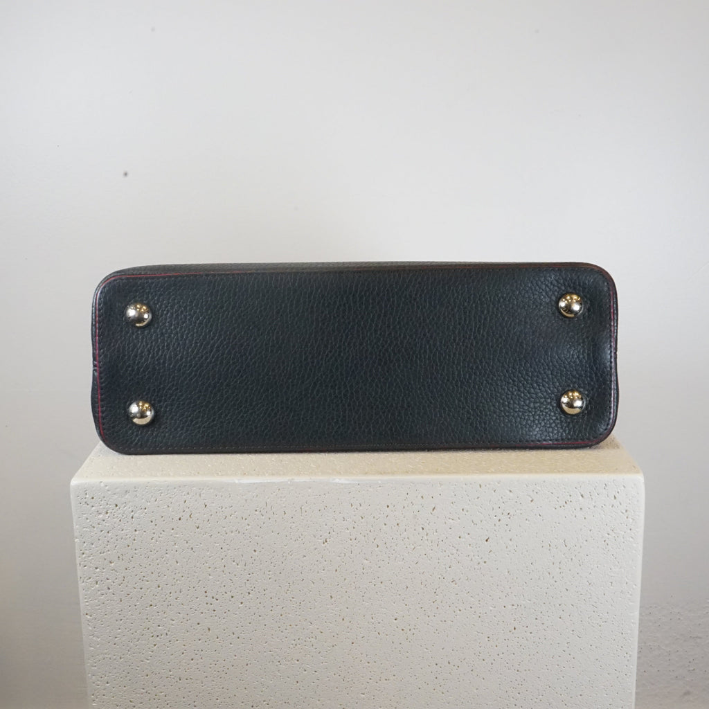 Louis Vuitton Capucines BB in Black and Pink