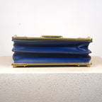 Prada Saffiano Leather Cahier in Blue Calfskin
