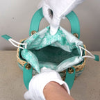 Mini Aqua & Wicker Lady Dior 2024