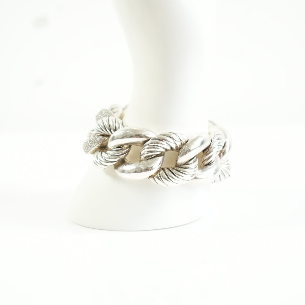 David Yurman Belont curb link bracelet in sterling silver