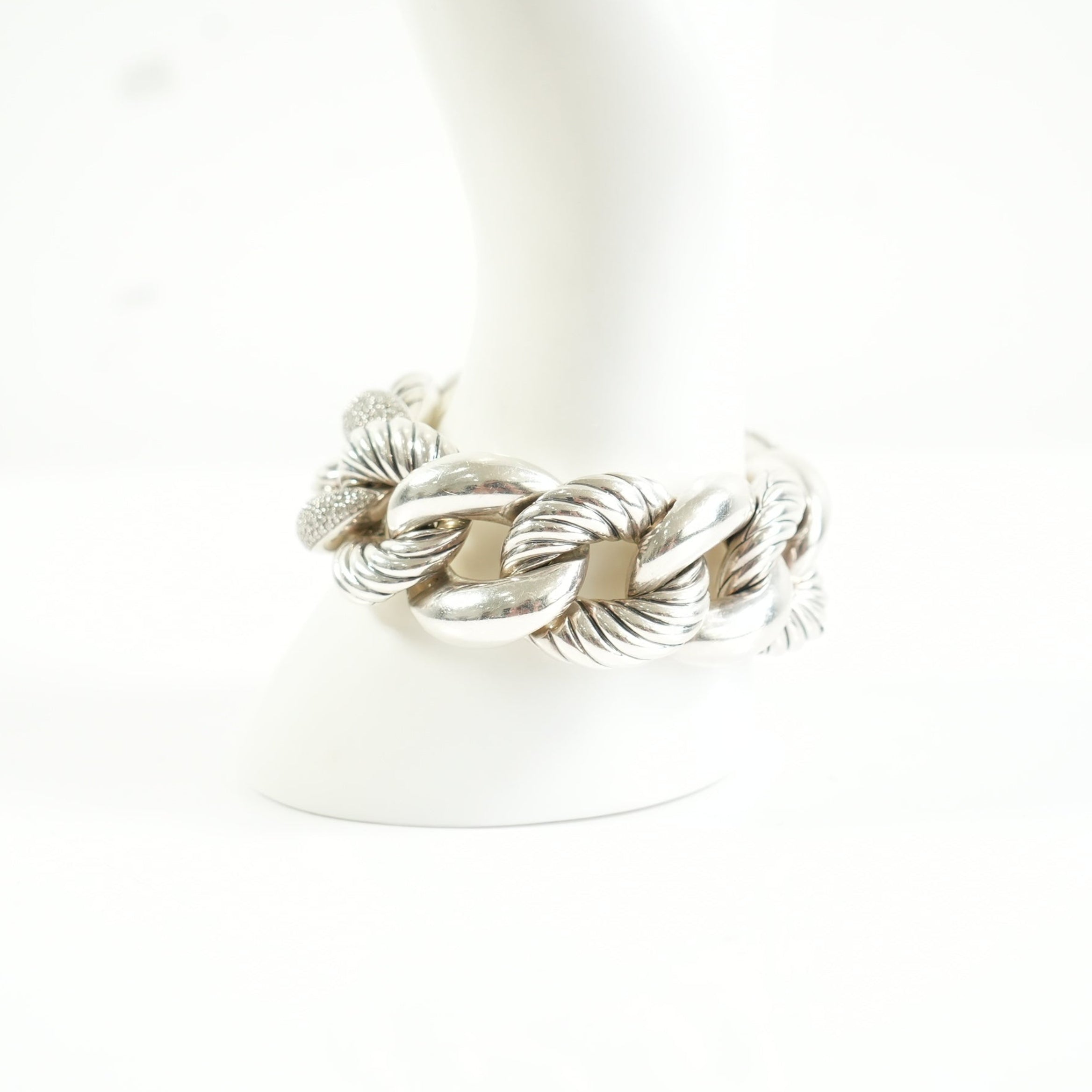 David Yurman Belont curb link bracelet in sterling silver