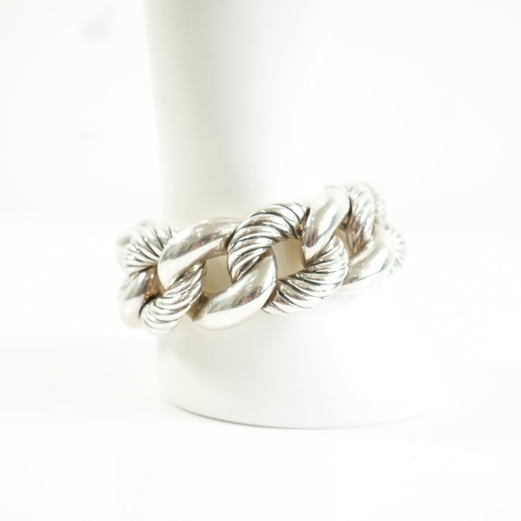 David Yurman Belont curb link bracelet in sterling silver
