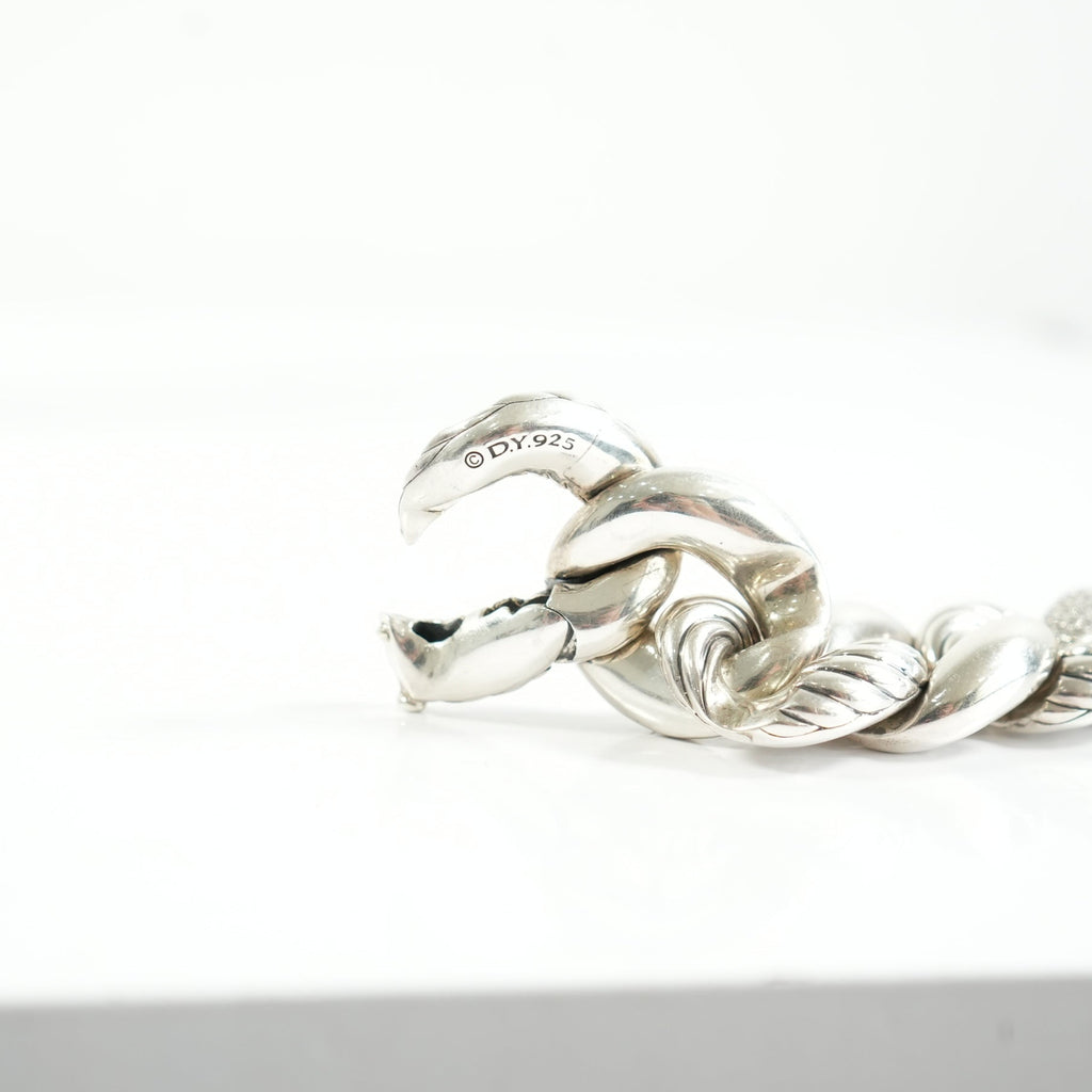 David Yurman Belont curb link bracelet in sterling silver