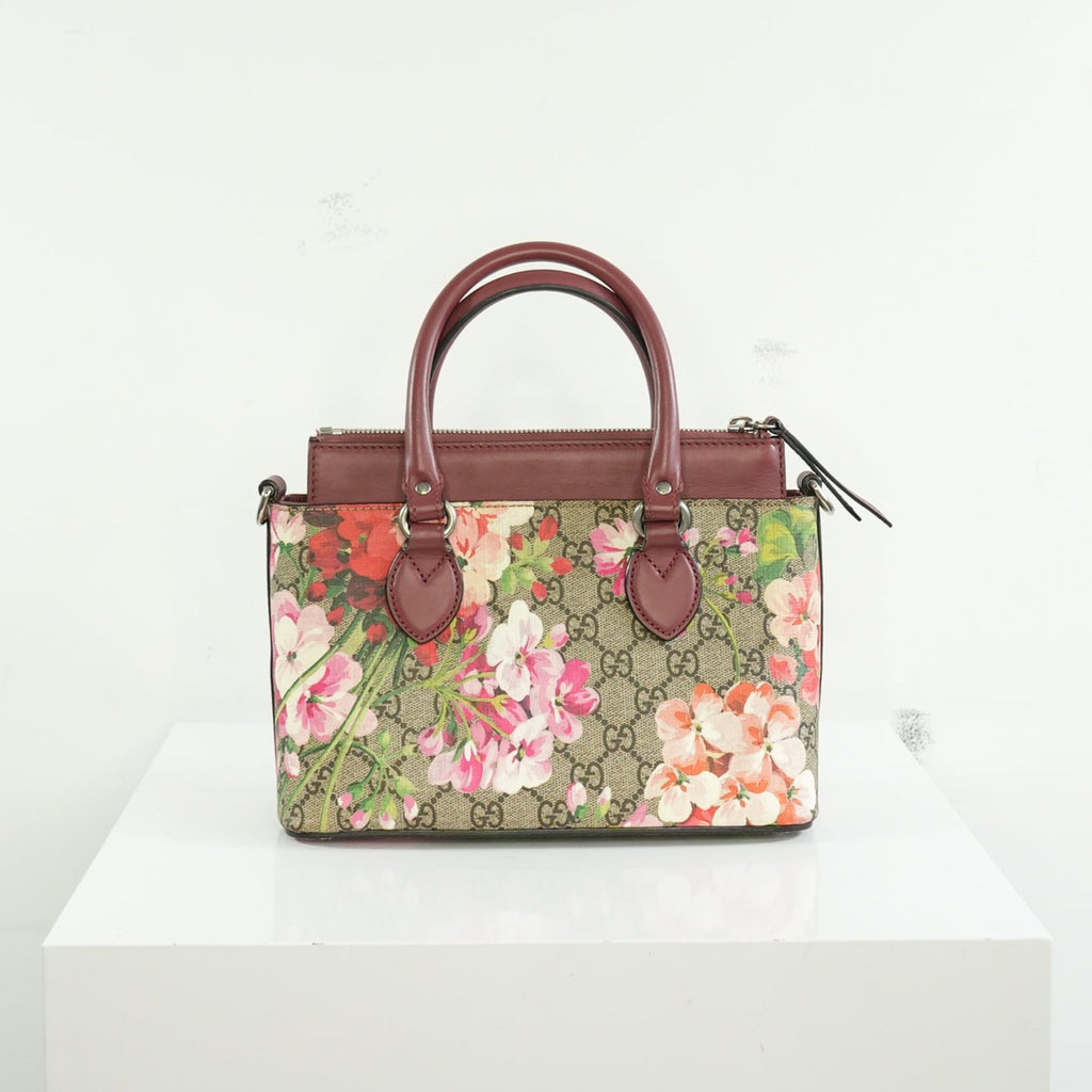 Gucci GG Supreme Blooms Mini Satchel