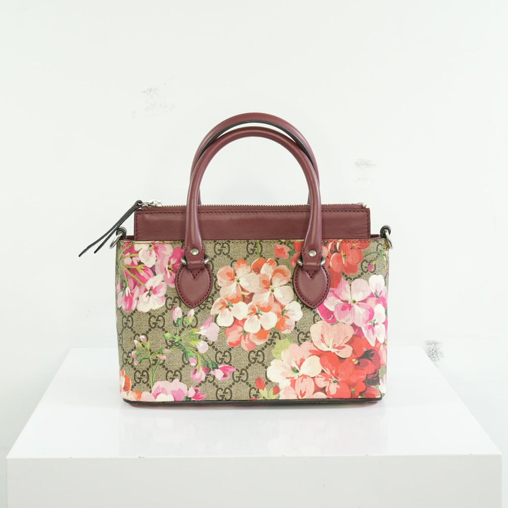 Gucci GG Supreme Blooms Mini Satchel