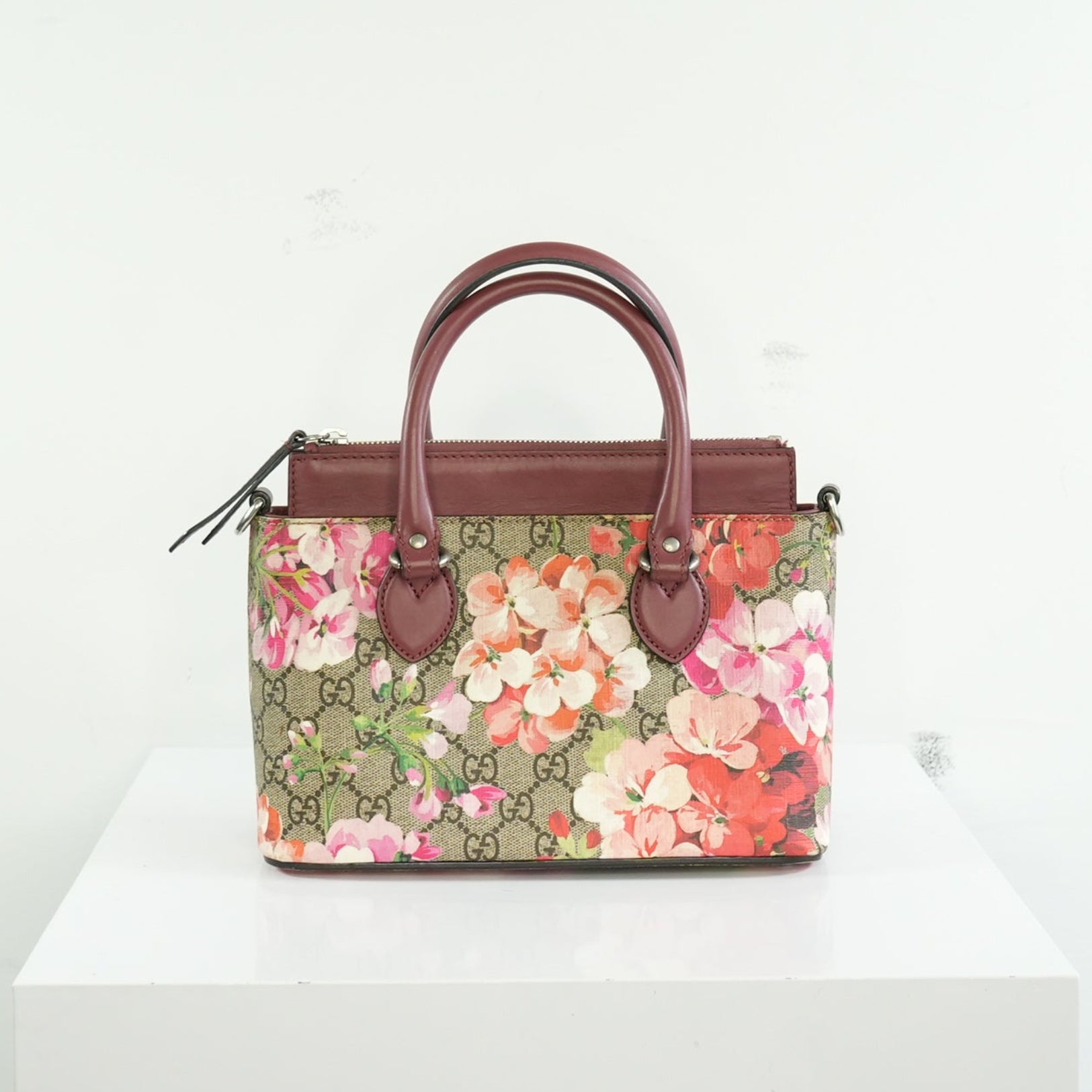 Gucci GG Supreme Blooms Mini Satchel