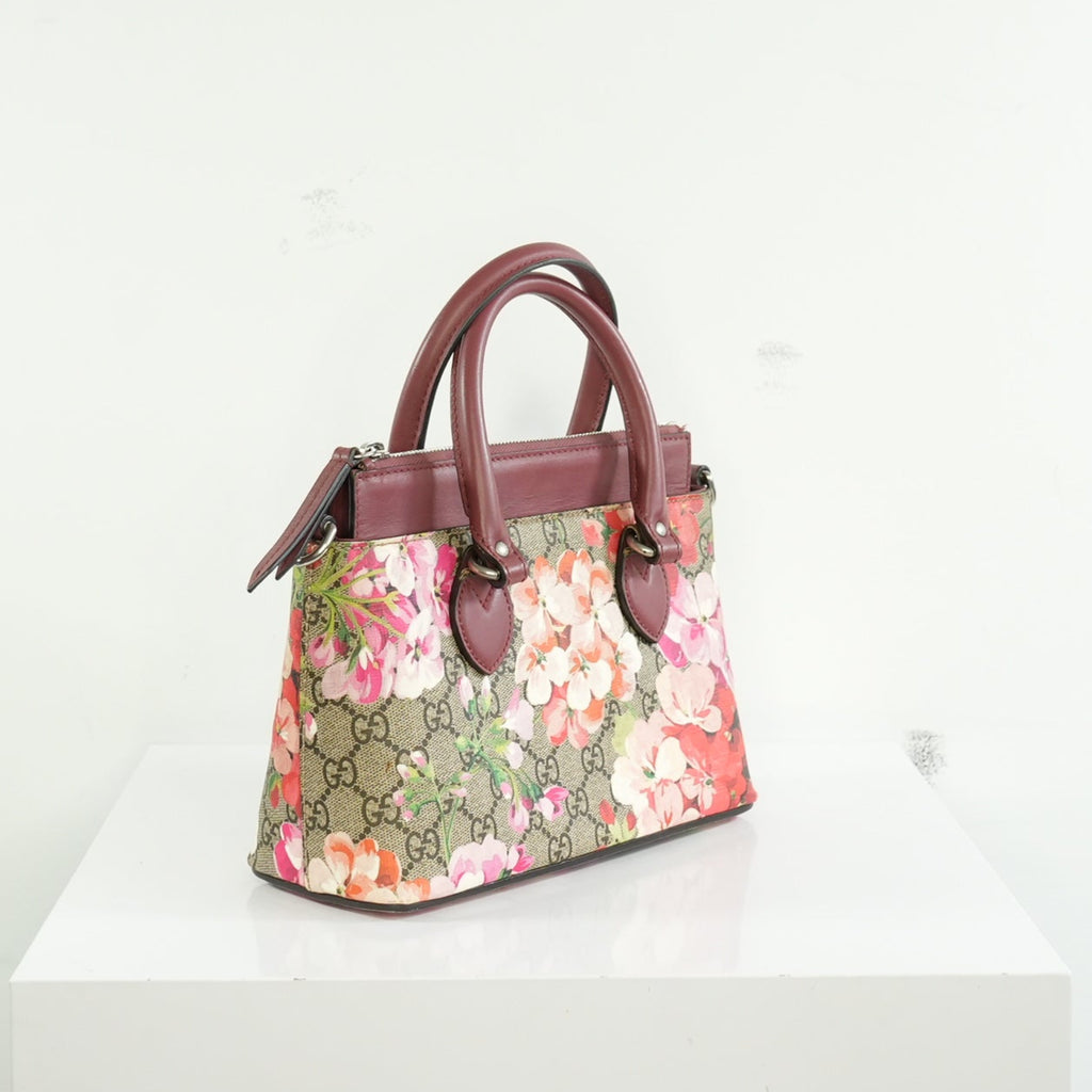 Gucci GG Supreme Blooms Mini Satchel