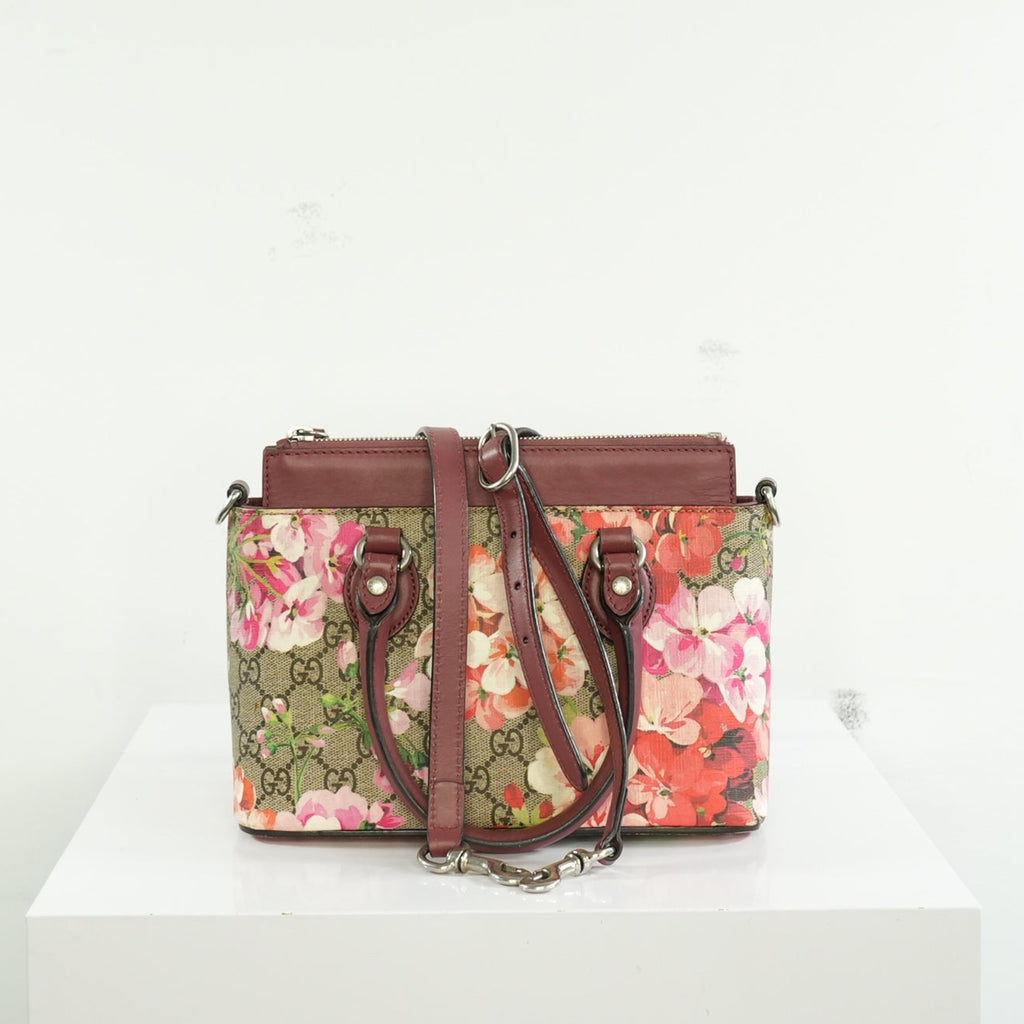 Gucci GG Supreme Blooms Mini Satchel