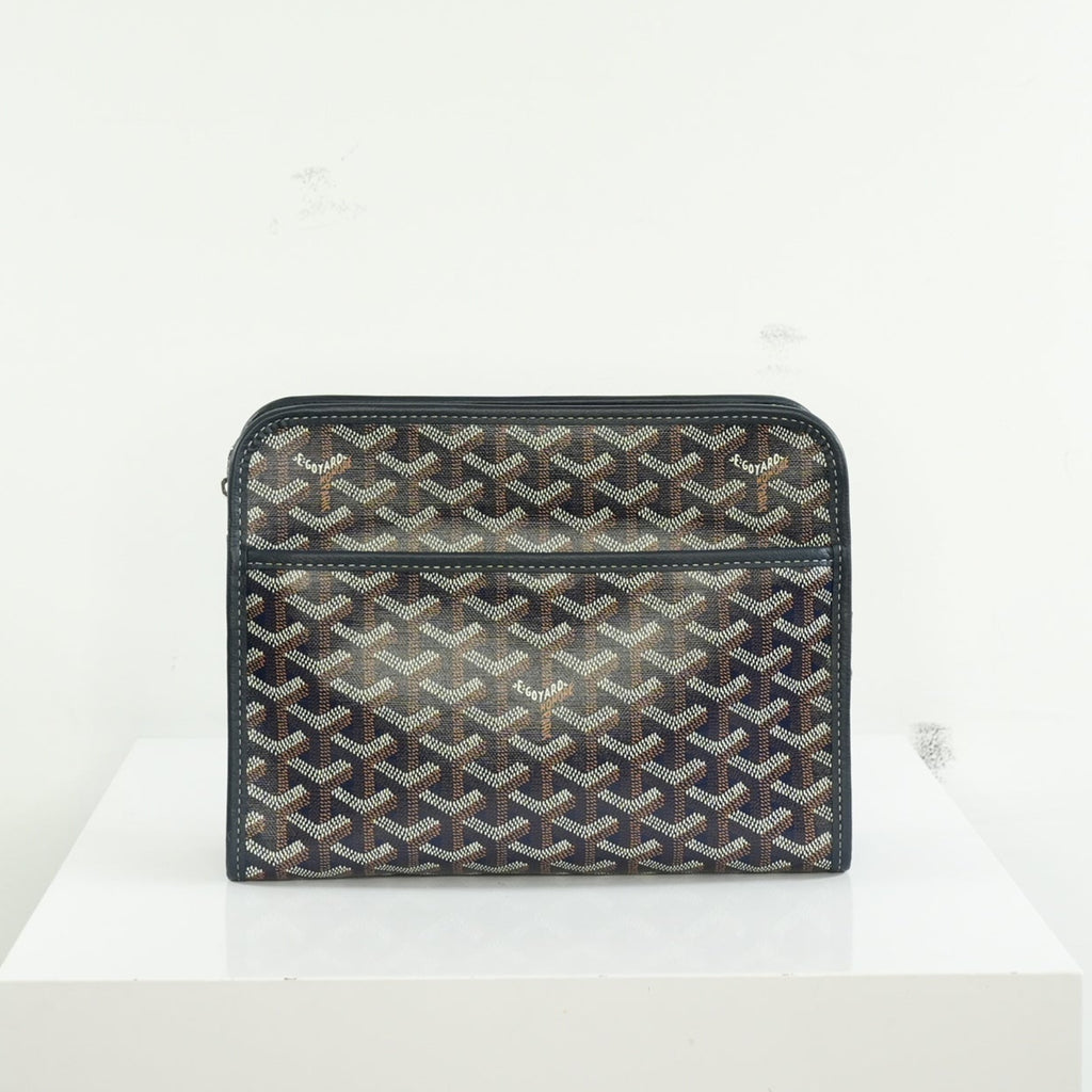 Goyard Navy Monogram Canvas Jouvence Pouch