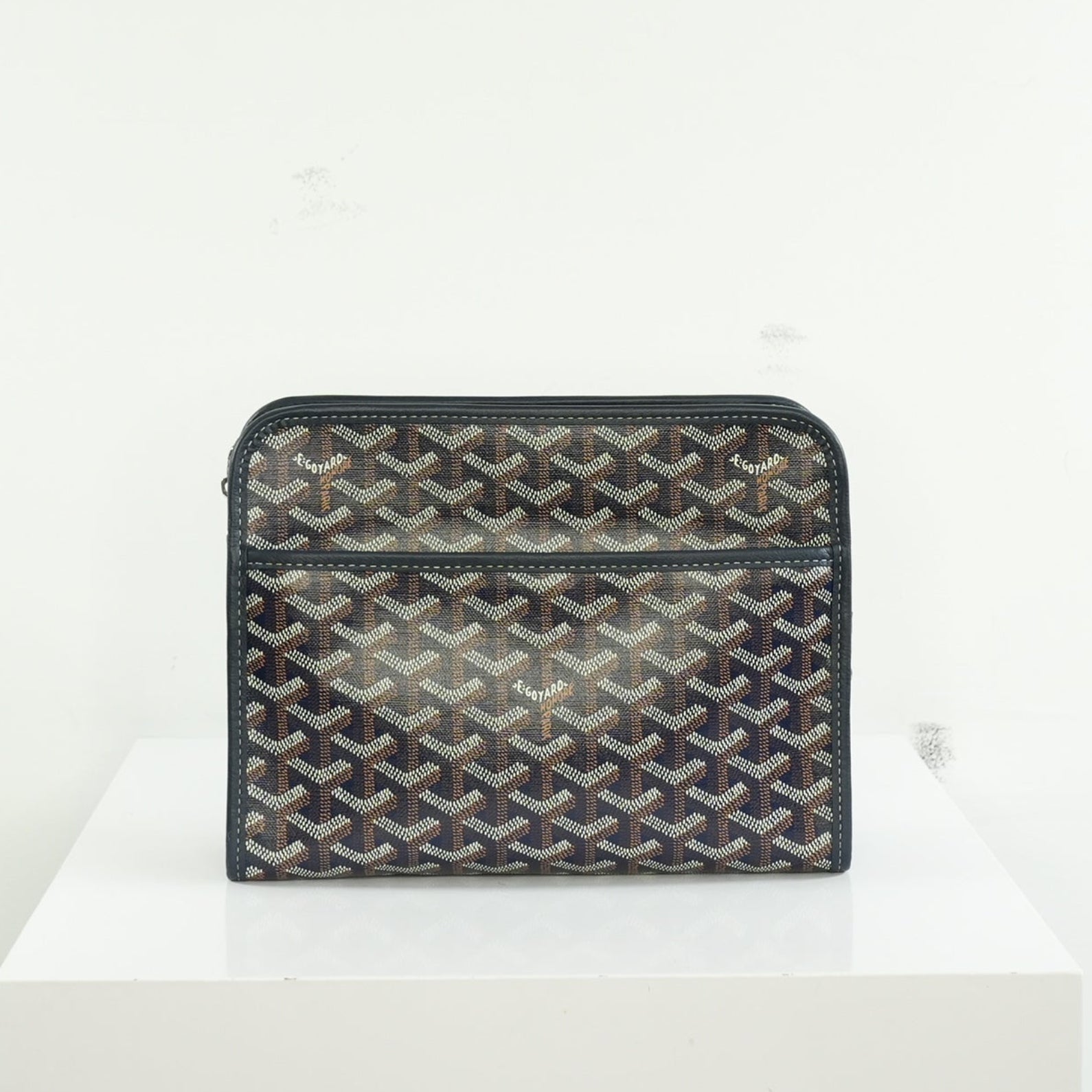 Goyard Navy Monogram Canvas Jouvence Pouch