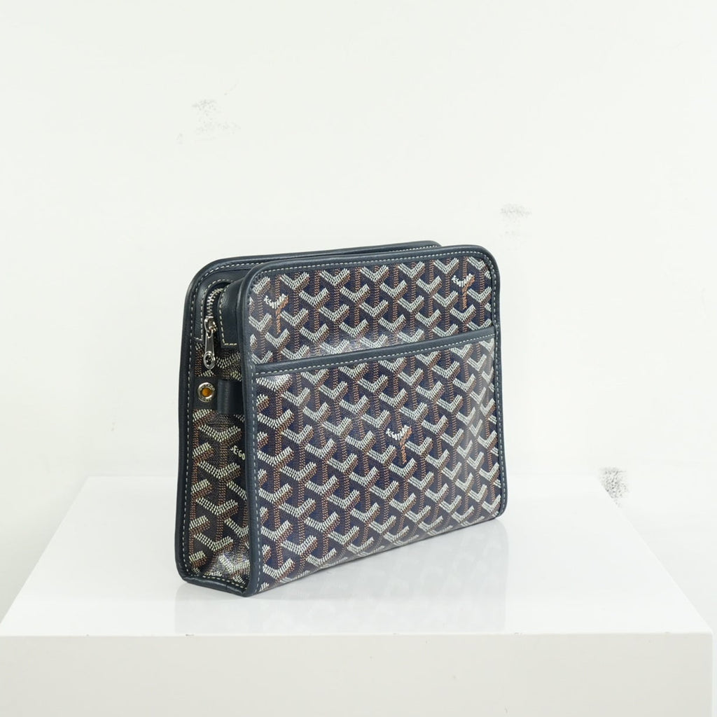 Goyard Navy Monogram Canvas Jouvence Pouch