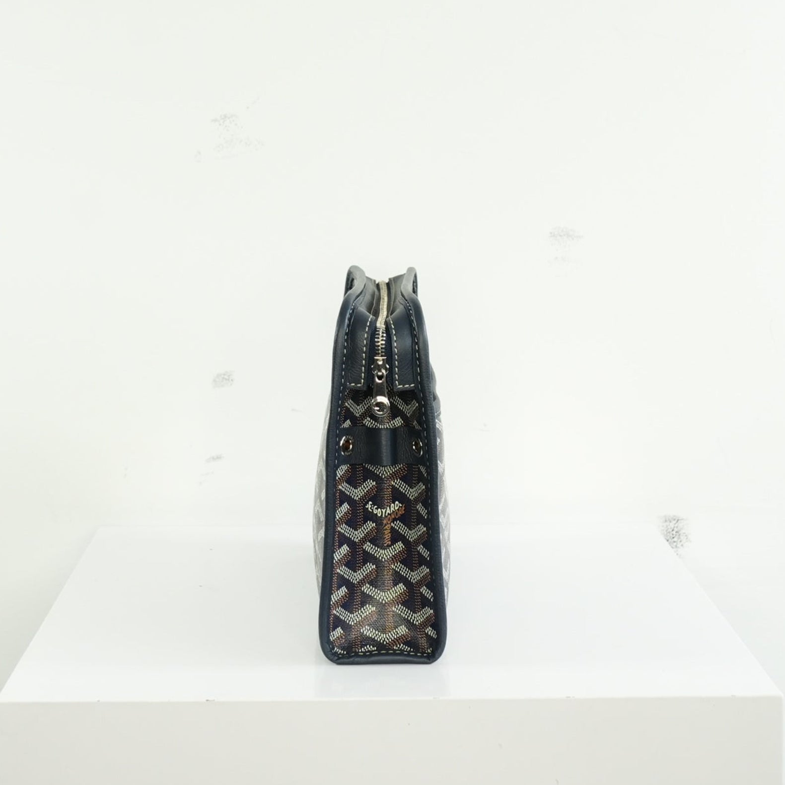 Goyard Navy Monogram Canvas Jouvence Pouch