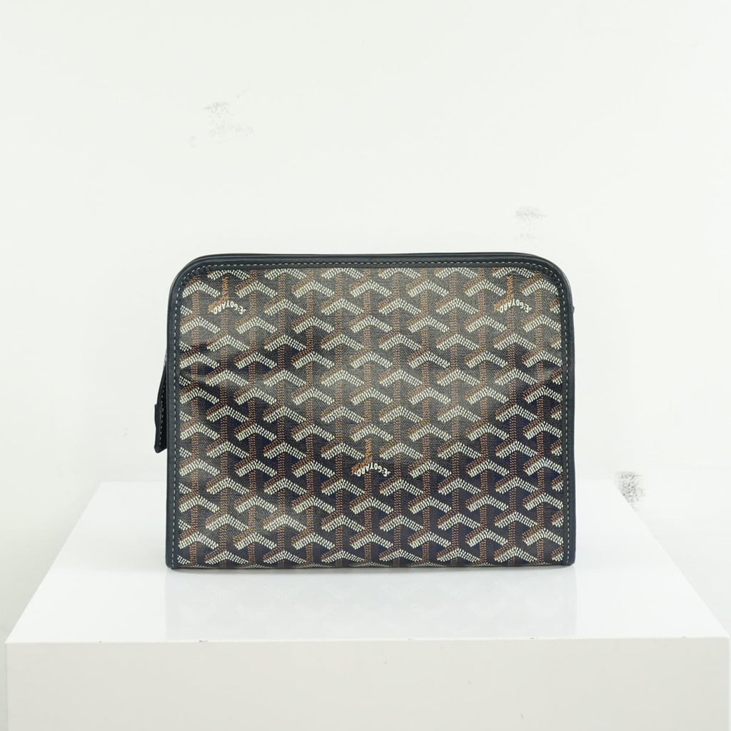 Goyard Navy Monogram Canvas Jouvence Pouch