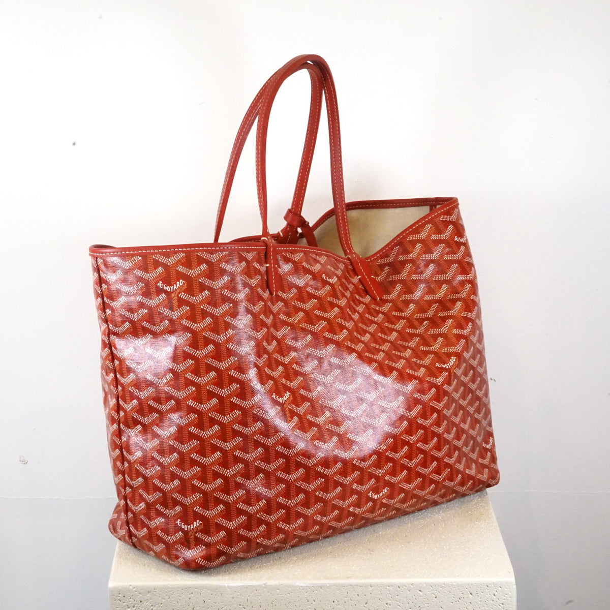Goyard St. Louis Red Tote GM