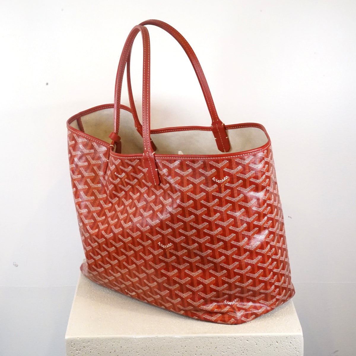 Goyard St. Louis Red Tote GM