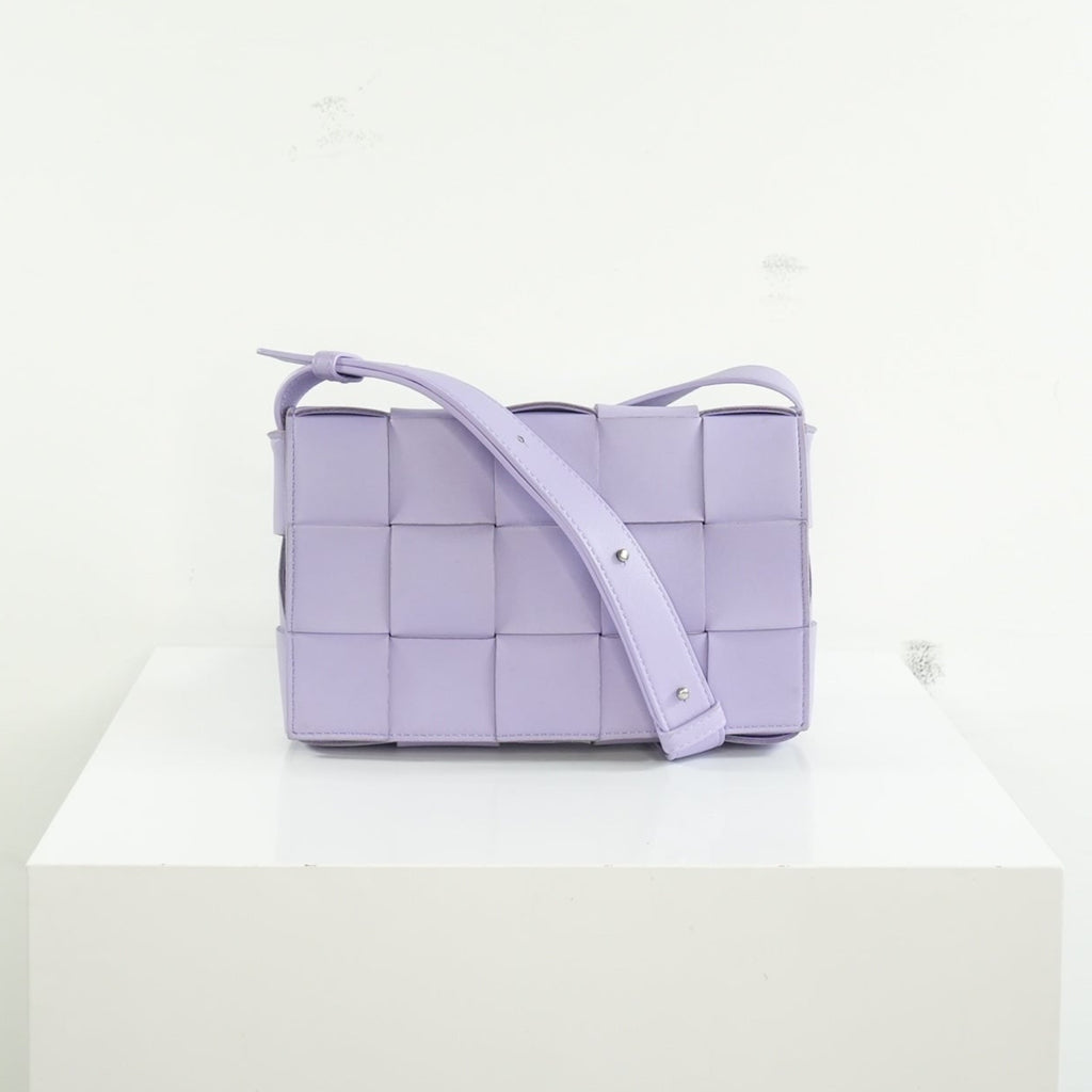 Bottega Veneta Intreccio Casette Crossbody Wisteria Bag