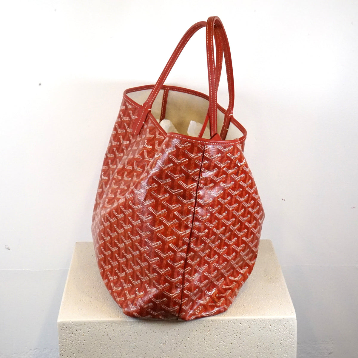 Goyard St. Louis Red Tote GM