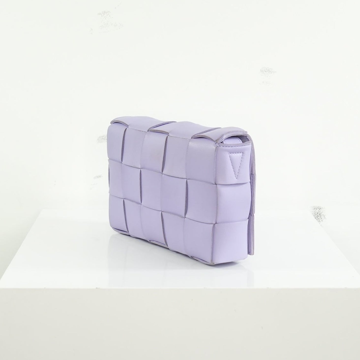 Bottega Veneta Intreccio Casette Crossbody Wisteria Bag