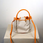 Burberry Canvas TB Drawstring Bucket Bag