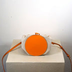 Burberry Canvas TB Drawstring Bucket Bag