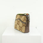 Gucci Brown Jumbo GG Canvas Messenger Bag FULL SET