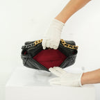 Chanel 19 Black Lambskin Medium Flap Bag Ful Set