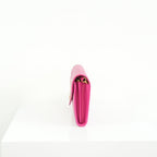Saint Laurent Cassandre Pink Wallet On Chain Full Set