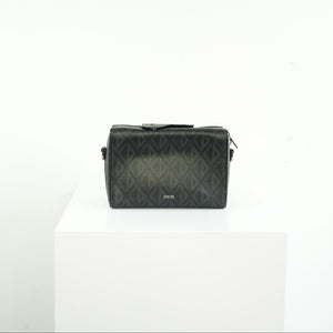 Christian Dior Canvas Black Diamond Lingot 22 Bag w/ dustbag