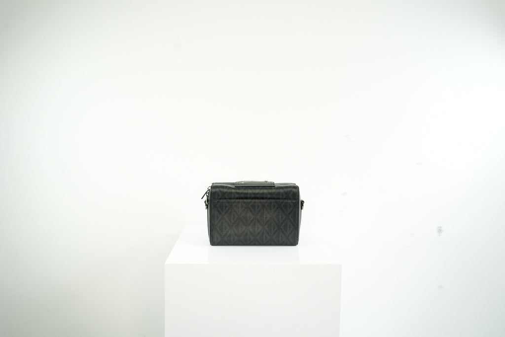 Christian Dior Canvas Black Diamond Lingot 22 Bag w/ dustbag