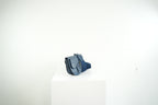 Christian Dior Blue Grained Calfskin Saddle Pouch w/ dust bag