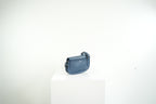 Christian Dior Blue Grained Calfskin Saddle Pouch w/ dust bag