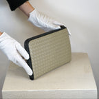 Bottega Veneta Intrecciato Zip Around Leather Wallet Clutch