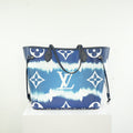 Louis Vuitton LImited Edition LV Escale Collection Blue Neverfull MM Bag Full Set