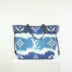 Louis Vuitton LImited Edition LV Escale Collection Blue Neverfull MM Bag Full Set