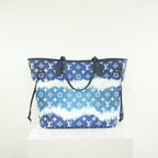 Louis Vuitton LImited Edition LV Escale Collection Blue Neverfull MM Bag Full Set