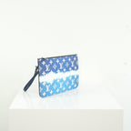 Louis Vuitton LImited Edition LV Escale Collection Blue Neverfull MM Bag Full Set