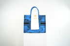 Christain Dior Blue Toile De Jouy Zodiac Book Tote