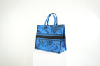 Christain Dior Blue Toile De Jouy Zodiac Book Tote