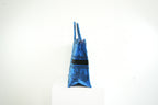 Emilio Pucci Straw Zebra Interior with Blue Trim Beach Tote Bag w/ dust bag