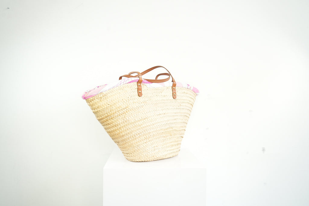 Emilio Pucci Wicker Basket Pink Inside Pattern (Deadstock) w/ dust bag