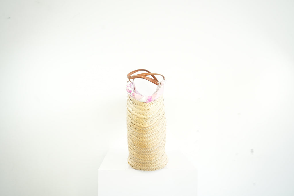 Emilio Pucci Wicker Basket Pink Inside Pattern (Deadstock) w/ dust bag