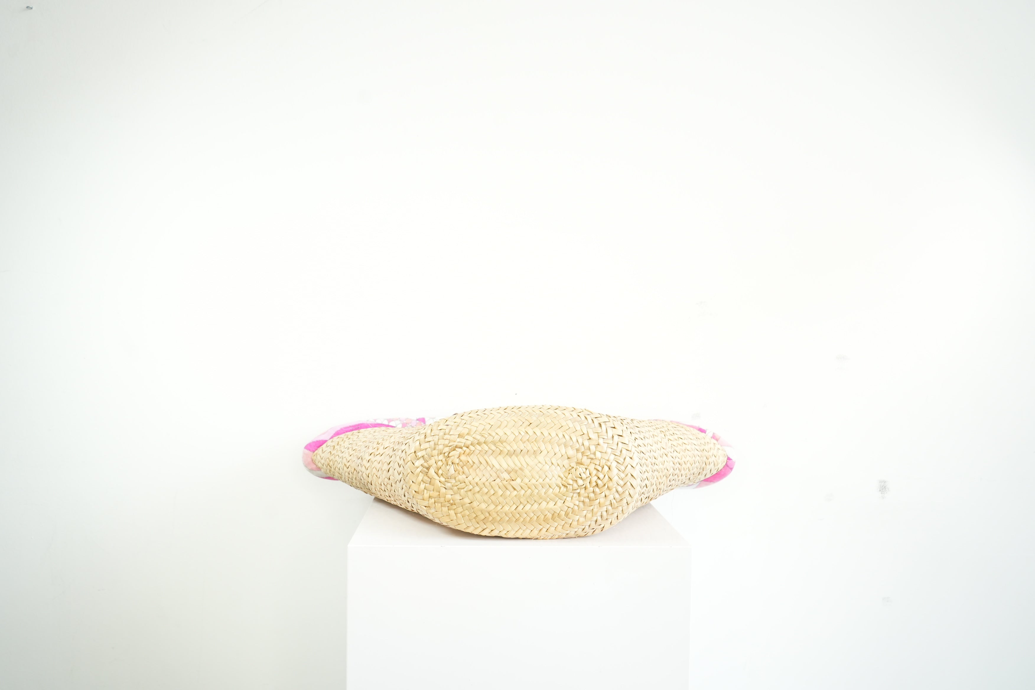 Emilio Pucci Wicker Basket Pink Inside Pattern (Deadstock) w/ dust bag